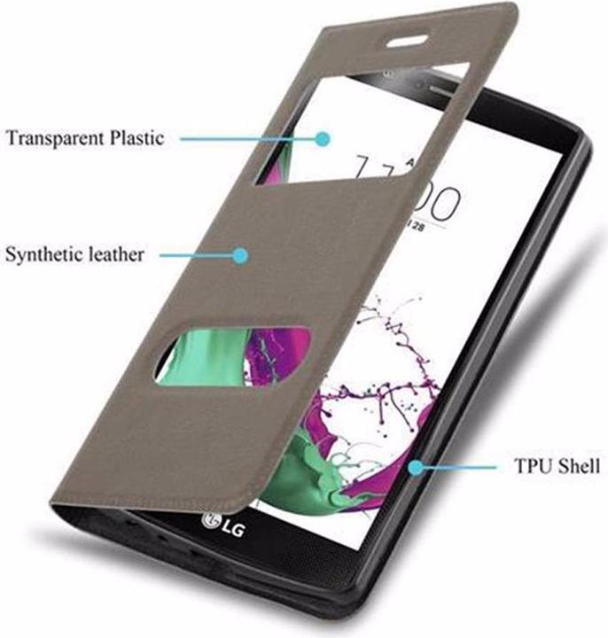 Produktbild Cadorabo Book mit View Doppelfenster Cover (LG G4, Motorola Moto G4 Plus)