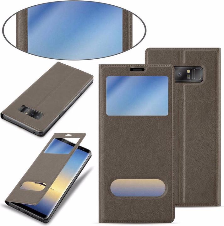 Actual product image Cadorabo Book with View double window cover (Samsung Galaxy Note 8)
