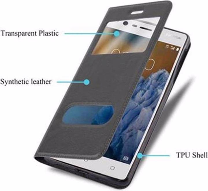 Productafbeelding Cadorabo Boek met Uitzicht Dubbele Raambedekking (OnePlus 3)