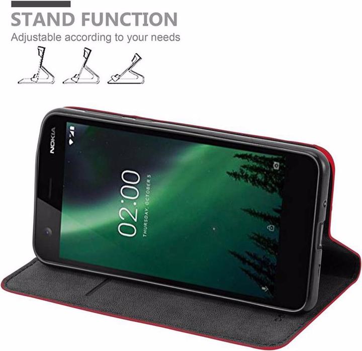 Actual product image Cadorabo Book Invisible Magnet Cover (Nokia 2)