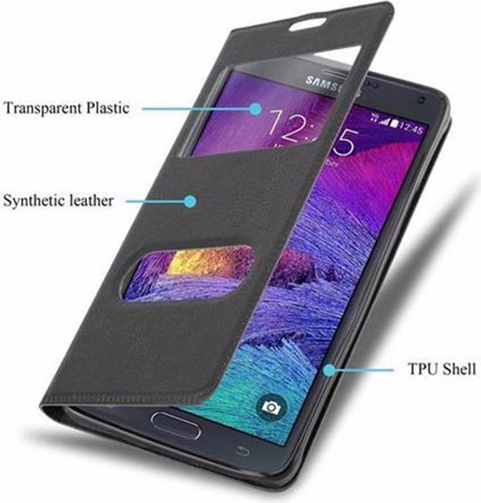 Produktbild Cadorabo Book mit View Doppelfenster Cover (Samsung Galaxy Note 4)