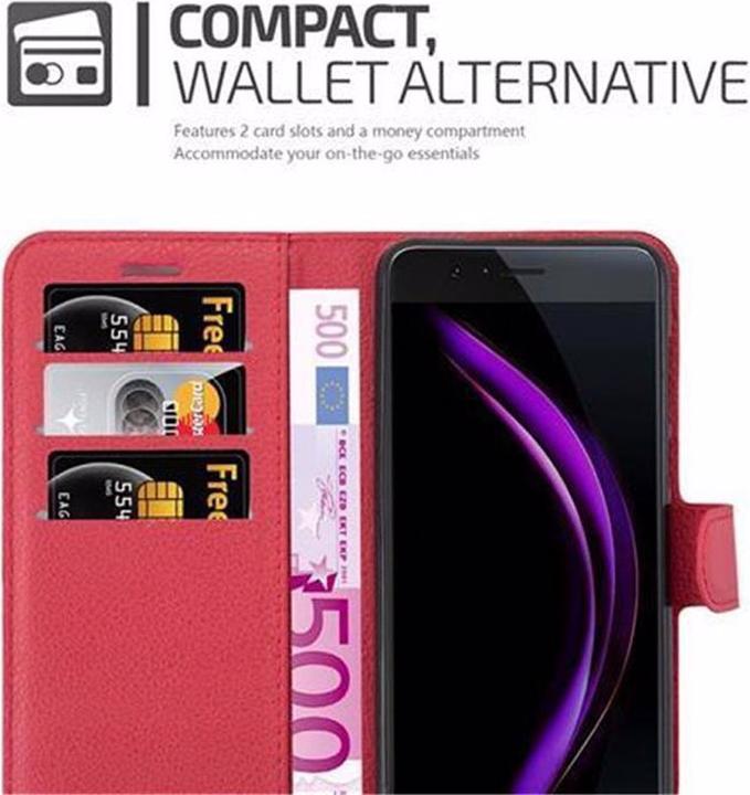 Actual product image Cadorabo Book with stand function cover (Honor 8)