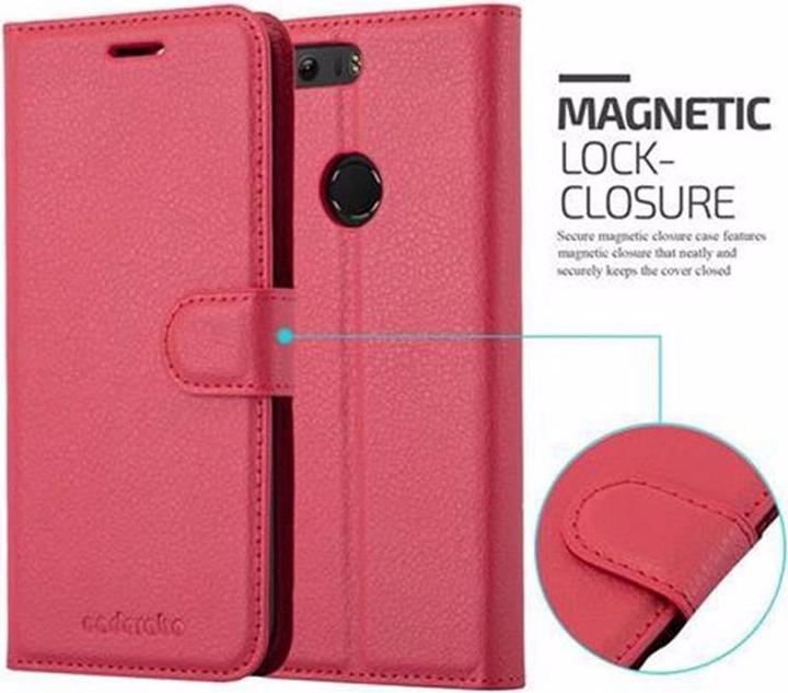 Actual product image Cadorabo Book with stand function cover (Honor 8)