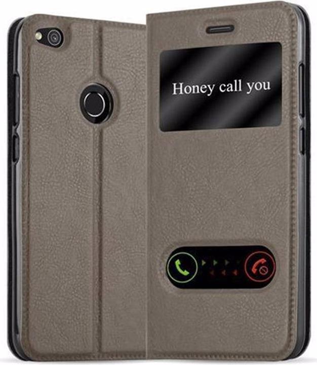 Actual product image Cadorabo Book with View double window cover (Huawei P8 Lite (2017))