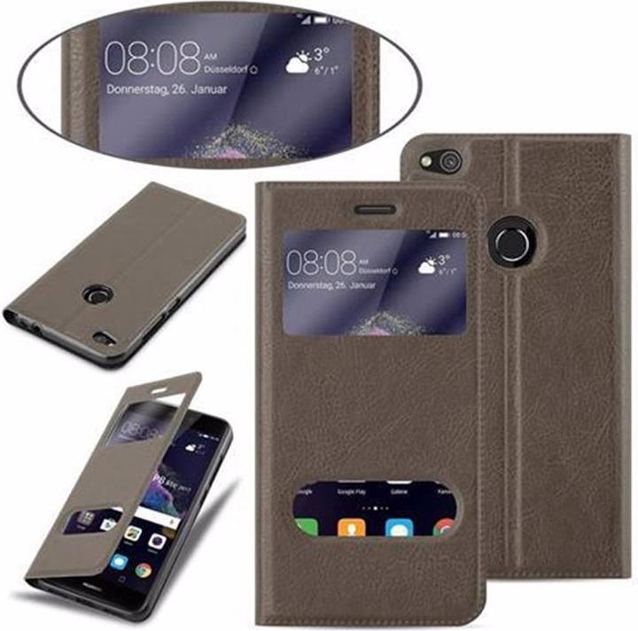 Actual product image Cadorabo Book with View double window cover (Huawei P8 Lite (2017))