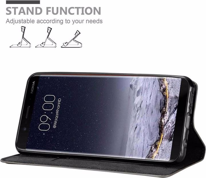 Immagine prodotto Cadorabo Copertina magnetica invisibile del libro (Nokia 8 Scirocco)