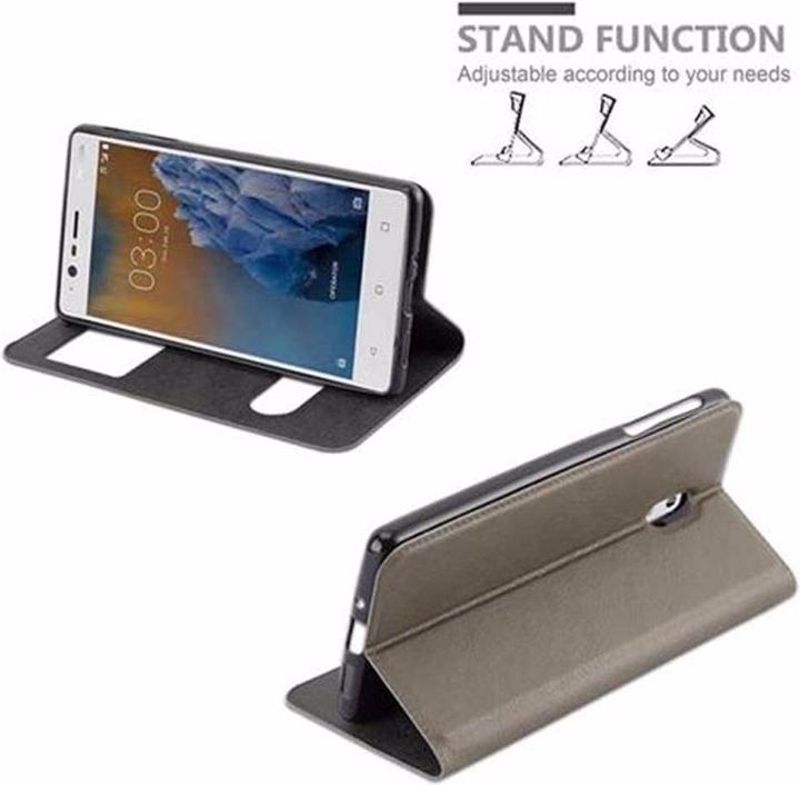 Actual product image Cadorabo Book with View double window cover (OnePlus 3)