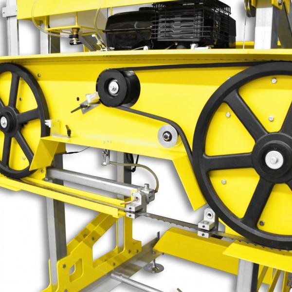 Immagine prodotto Markmüller BAMATO - Blockbandsäge m. Benzinmotor u. elektrischer Höhenverstellung m. 5,9 m Rollbahn BBSW-660GPR