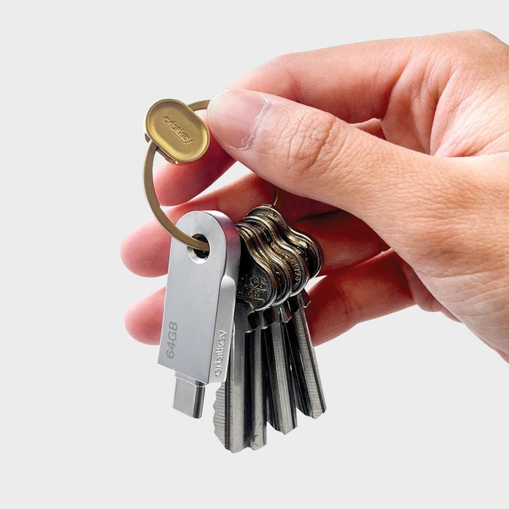 Produktbild Orbitkey USB-C keyring flash drive, 64GB (64 GB, USB 3.1)