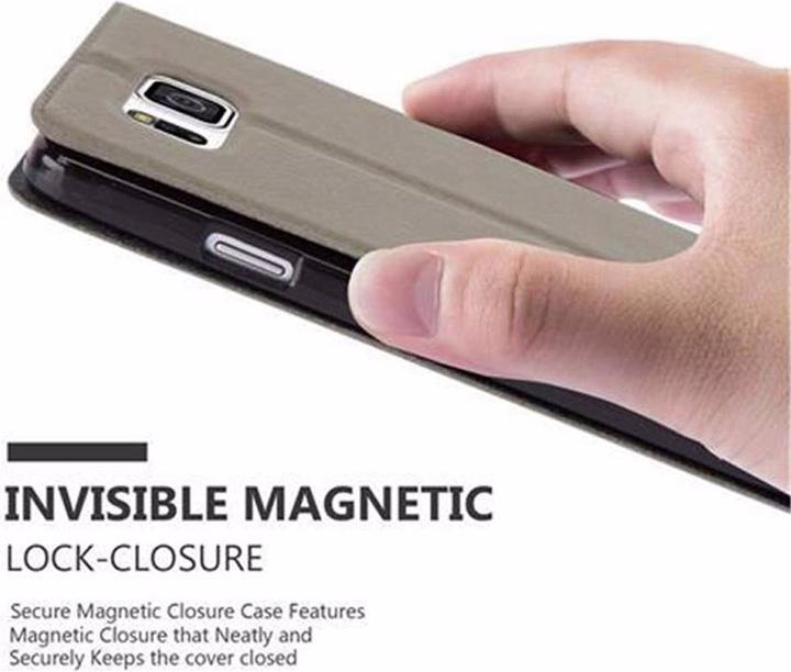 Actual product image Cadorabo Book with View double window cover (Samsung Galaxy Alpha)