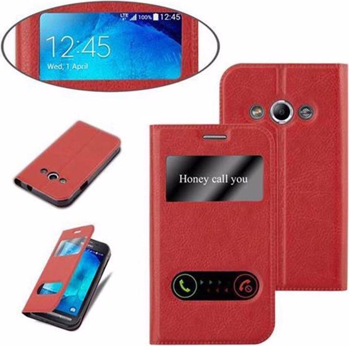 Actual product image Cadorabo Book with View double window cover (Samsung Galaxy Xcover 3)