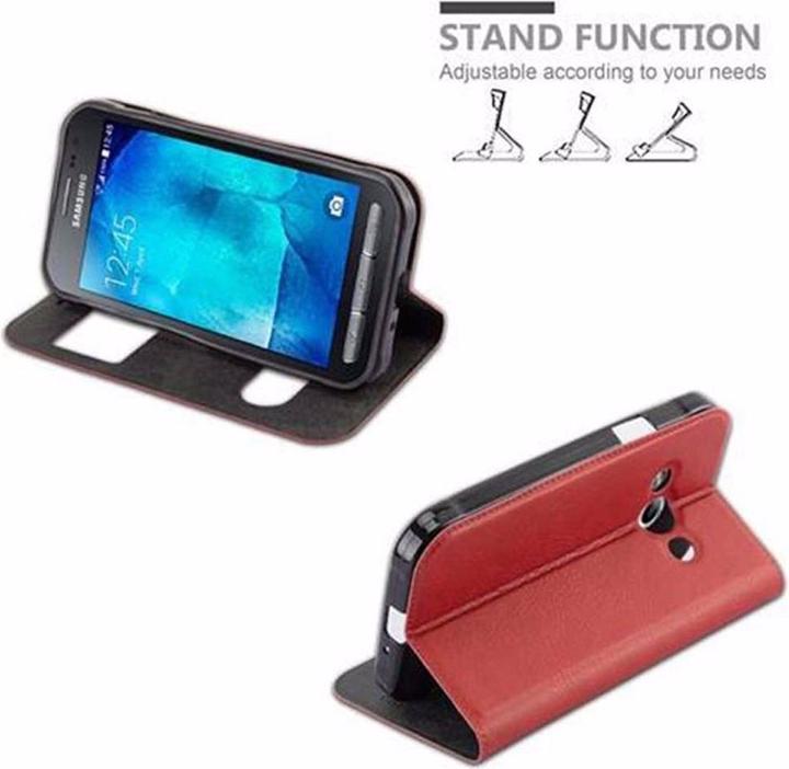 Actual product image Cadorabo Book with View double window cover (Samsung Galaxy Xcover 3)