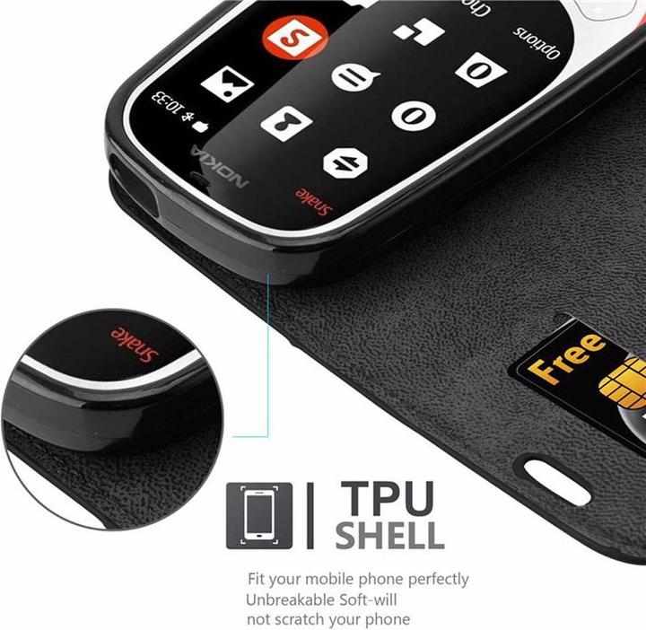 Actual product image Cadorabo Book Invisible Magnet Cover (Nokia 3310 3G)