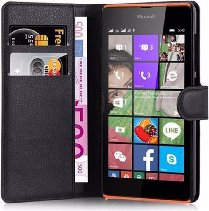 Actual product image Cadorabo Book with stand function cover (Microsoft Lumia 540)