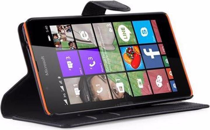 Actual product image Cadorabo Book with stand function cover (Microsoft Lumia 540)