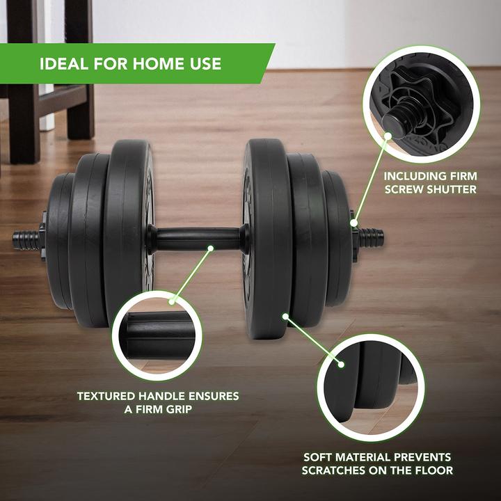 Actual product image Tunturi Vinyl Kurzhantelset (2 x 3.75 kg, 2 x 2 kg, 2 x 1.25 kg)