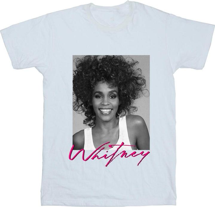 Immagine prodotto Whitney Houston Smile Photograph Maglietta Ampia Donna (4XL)