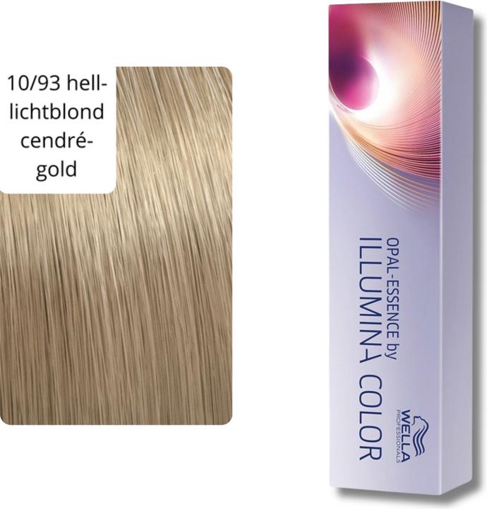 Productafbeelding Wella Illumina Color - 10/93: licht lichtblond cendré goud (10/93 licht blond cendré goud)