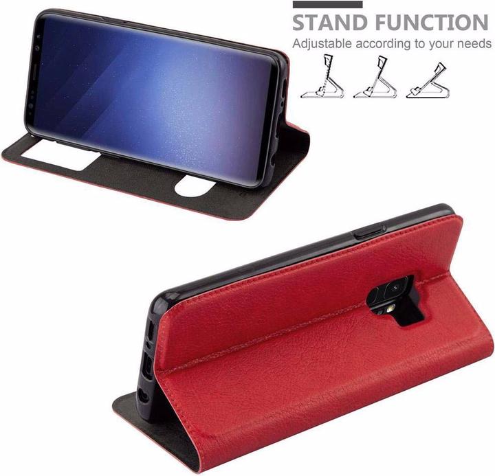 Actual product image Cadorabo Book with View double window cover (Samsung Galaxy S9)