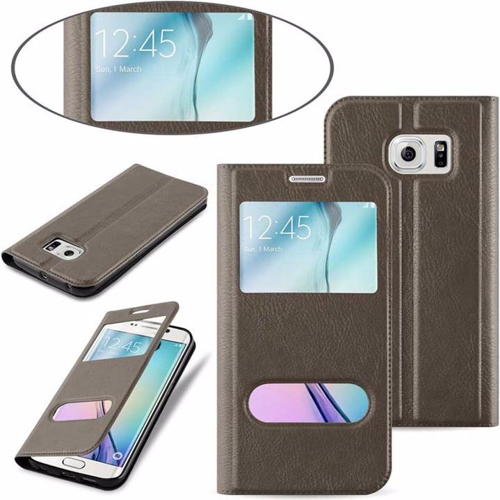 Productafbeelding Cadorabo Boek met Uitzicht Dubbele Raambedekking (Samsung Galaxy S6 Edge+)