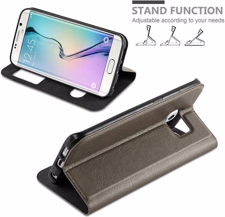 Productafbeelding Cadorabo Boek met Uitzicht Dubbele Raambedekking (Samsung Galaxy S6 Edge+)