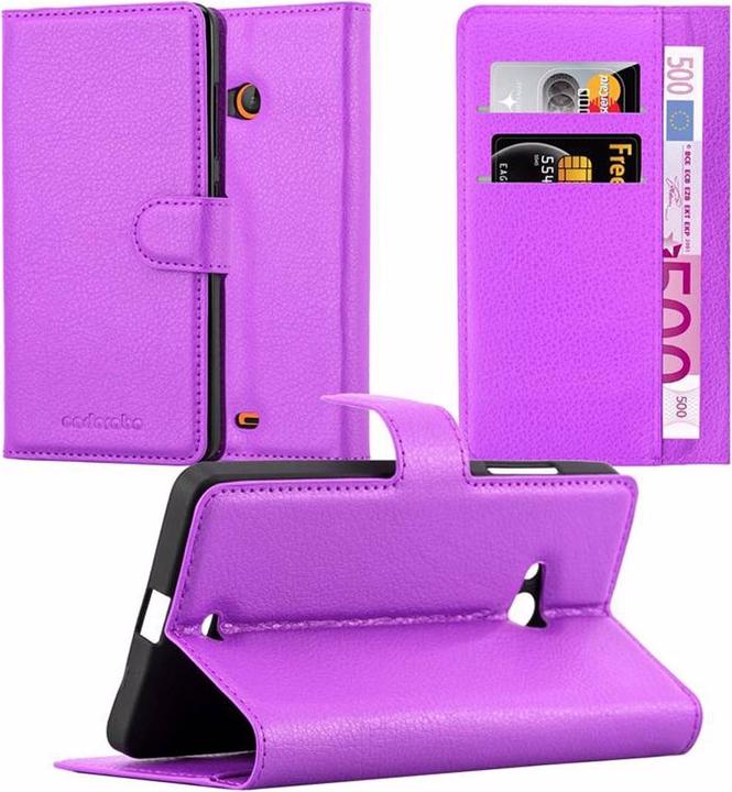 Actual product image Cadorabo Book with stand function cover (Microsoft Lumia 540)
