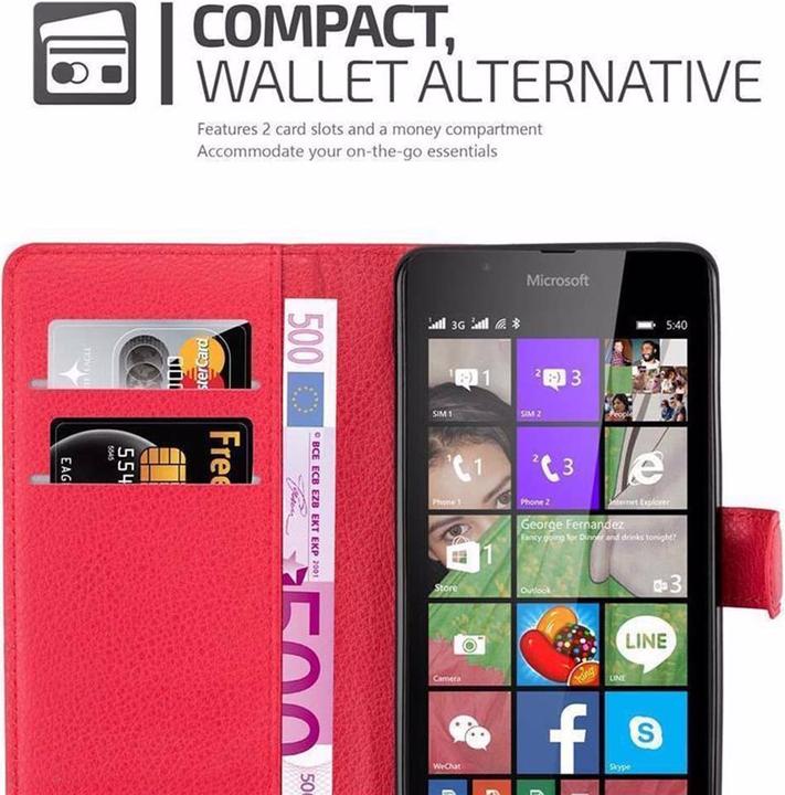 Image du produit Cadorabo Book avec fonction stand Cover (Microsoft Lumia 540)
