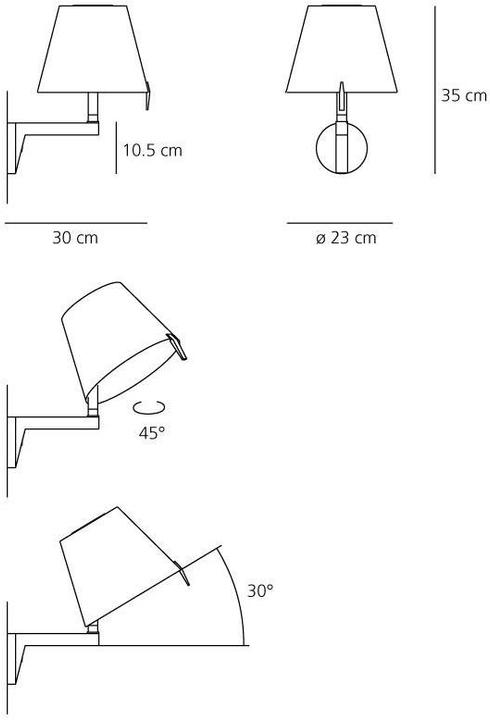 Image du produit Artemide Melampo Parete (349 lm, E14)