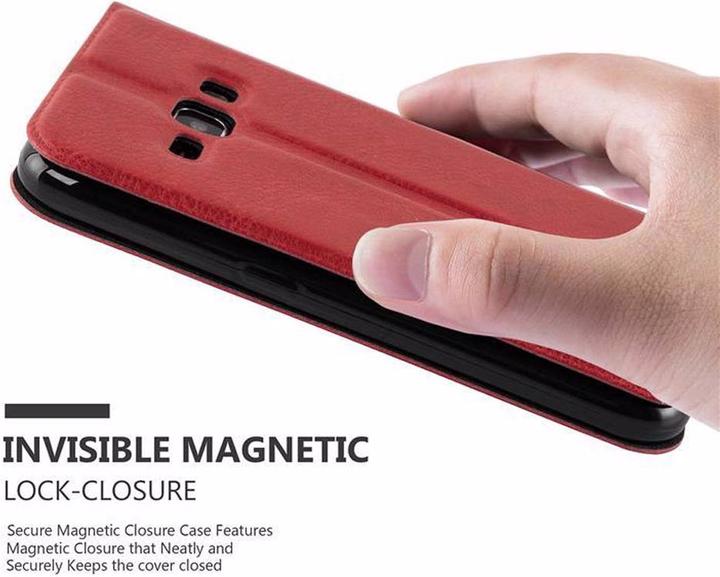 Actual product image Cadorabo Book with View double window cover (Samsung Galaxy J1)