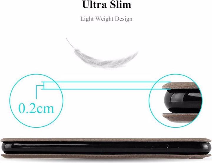 Actual product image Cadorabo Book with View double window cover (Samsung Galaxy Note 5)