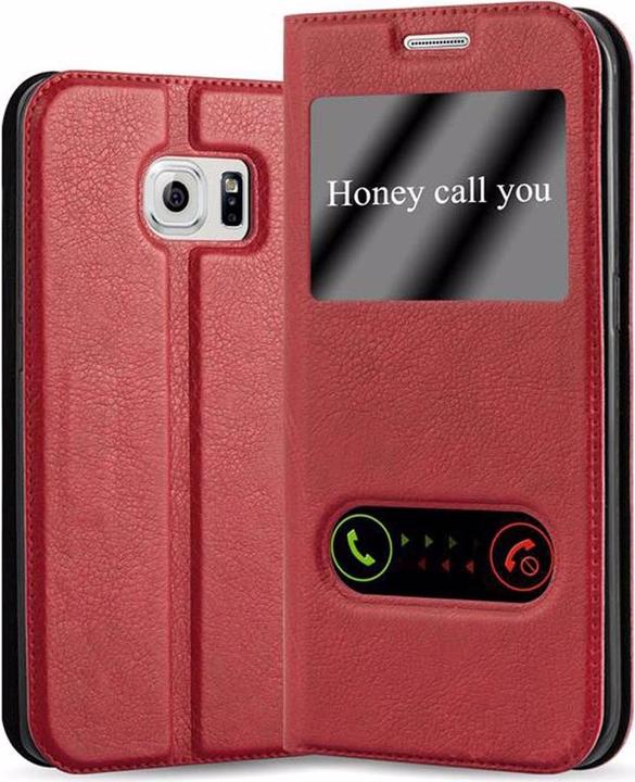 Produktbild Cadorabo Book mit View Doppelfenster Cover (Samsung Galaxy S6 Edge+)