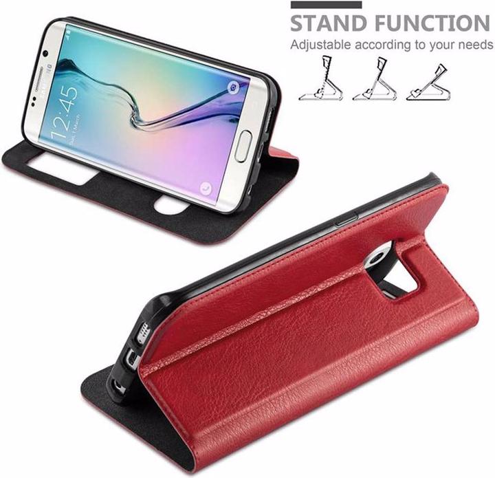 Produktbild Cadorabo Book mit View Doppelfenster Cover (Samsung Galaxy S6 Edge+)