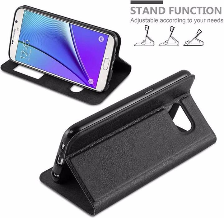 Produktbild Cadorabo Book mit View Doppelfenster Cover (Samsung Galaxy Note 5)