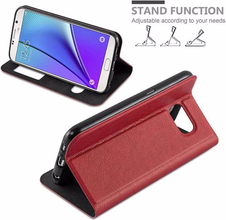 Produktbild Cadorabo Book mit View Doppelfenster Cover (Samsung Galaxy Note 5)