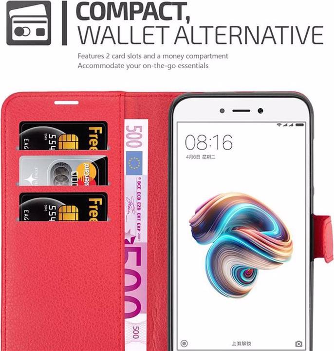 Produktbild Cadorabo Book mit Standfunktion Cover (Xiaomi Redmi 5A)