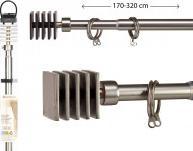 Giftdecor Vorhangstange 170-320cm quadratisch