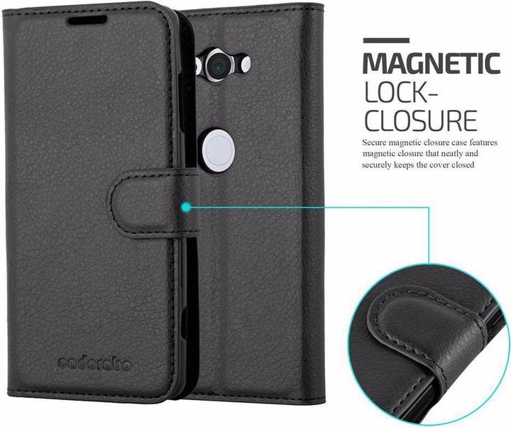 Actual product image Cadorabo Book with stand function cover (Sony Xperia XZ2 Compact)