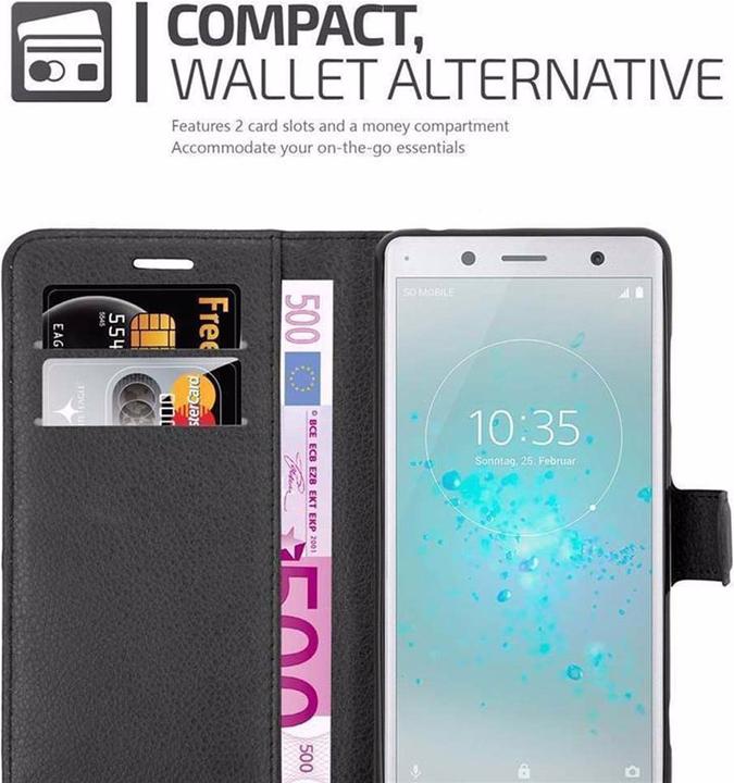Actual product image Cadorabo Book with stand function cover (Sony Xperia XZ2 Compact)