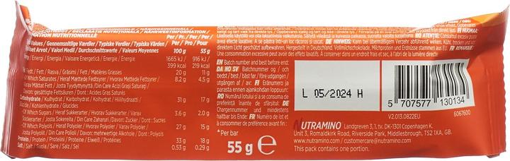 Nährwerte und Zutaten Nutramino Proteinbar Chunky Peanut & Caramel (Chunky Peanut & Caramel, 1 Stk., 760 g)