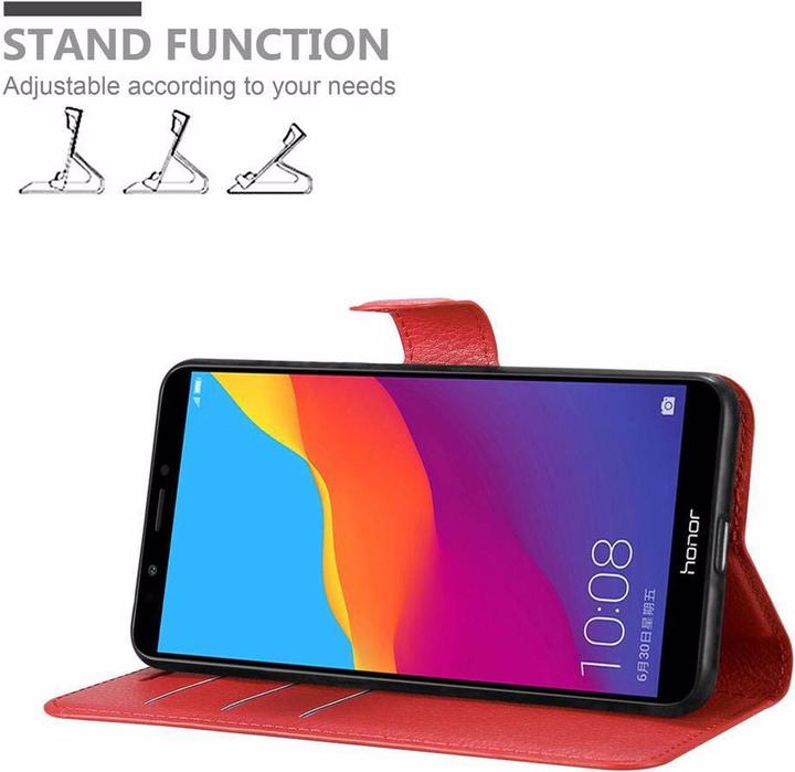 Actual product image Cadorabo Book with stand function cover (Honor 7c)