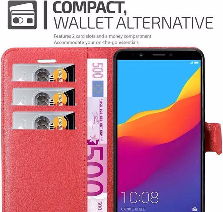 Actual product image Cadorabo Book with stand function cover (Honor 7c)
