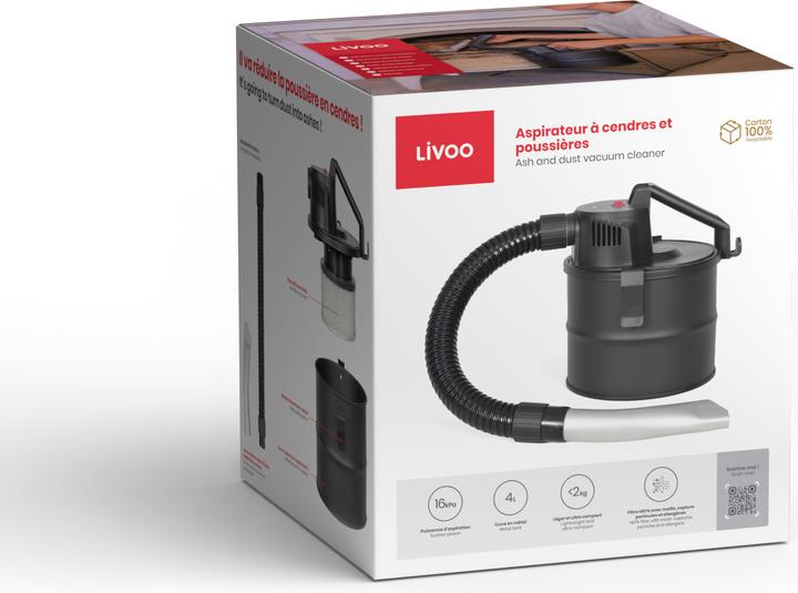 Image du produit Livoo Aspirateur à cendres et poussières (Aspirateur de cendres)