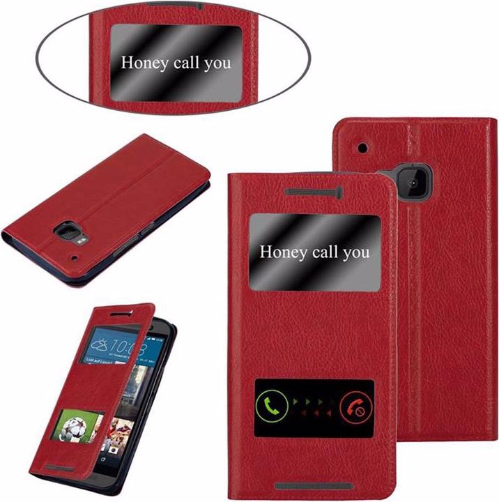 Actual product image Cadorabo Book with View double window cover (HTC One M9)