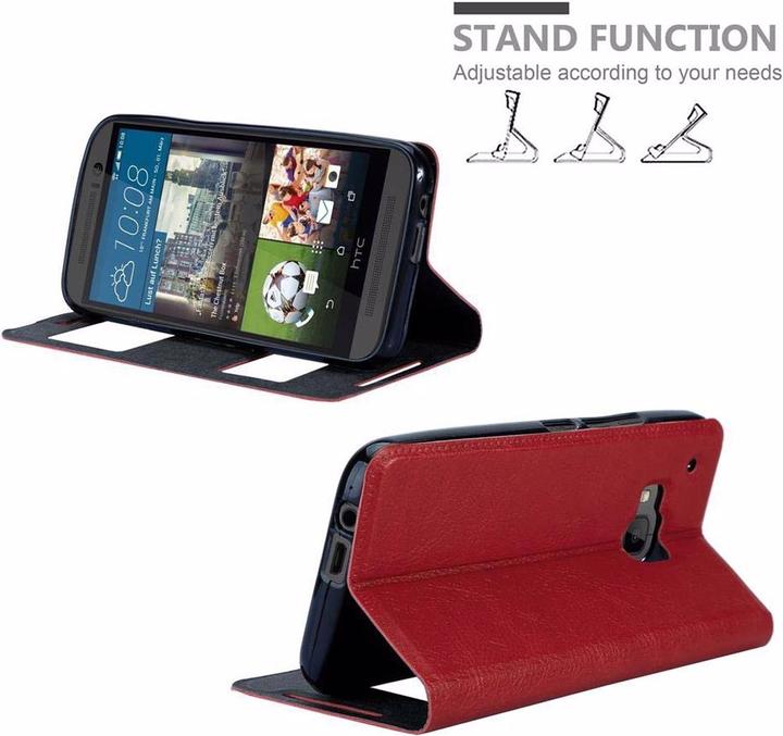 Actual product image Cadorabo Book with View double window cover (HTC One M9)