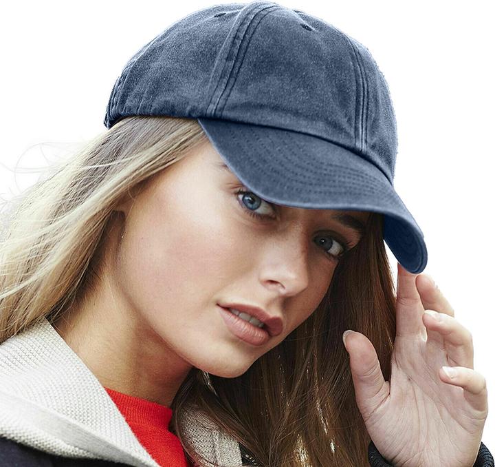 Image du produit Beechfield Casquette vintage denim (paquet de 2) (Taille unique)