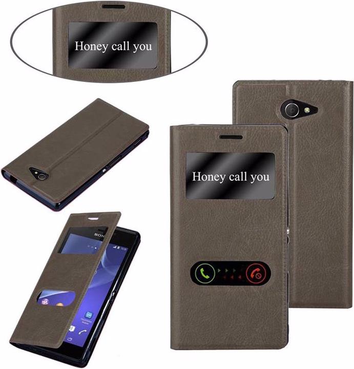 Productafbeelding Cadorabo Boek met Uitzicht Dubbele Raambedekking (Xperia M2, Xperia M2 Aqua)