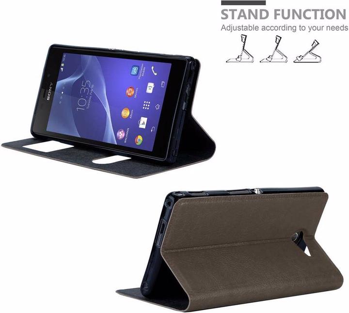 Productafbeelding Cadorabo Boek met Uitzicht Dubbele Raambedekking (Xperia M2, Xperia M2 Aqua)