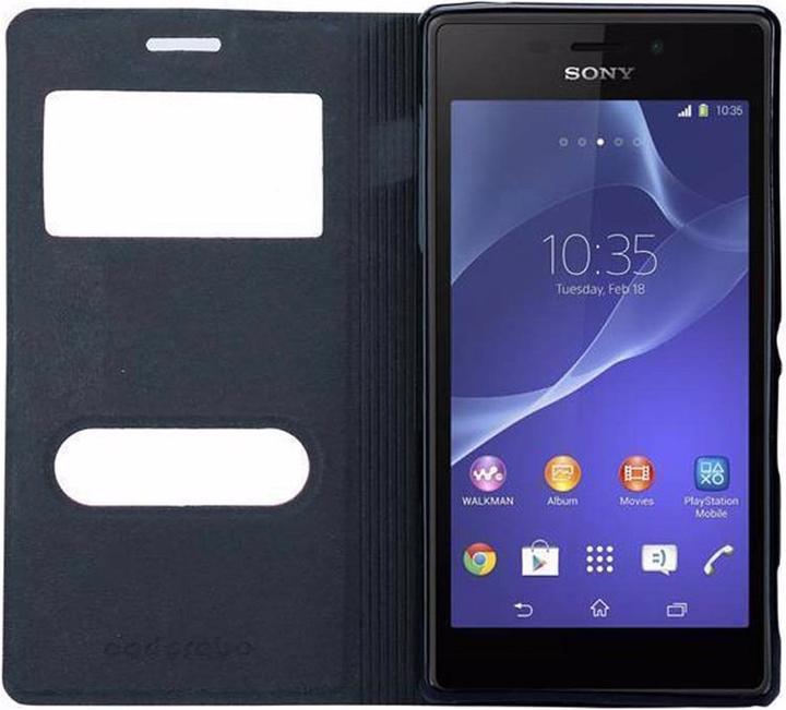 Productafbeelding Cadorabo Boek met Uitzicht Dubbele Raambedekking (Xperia M2, Xperia M2 Aqua)