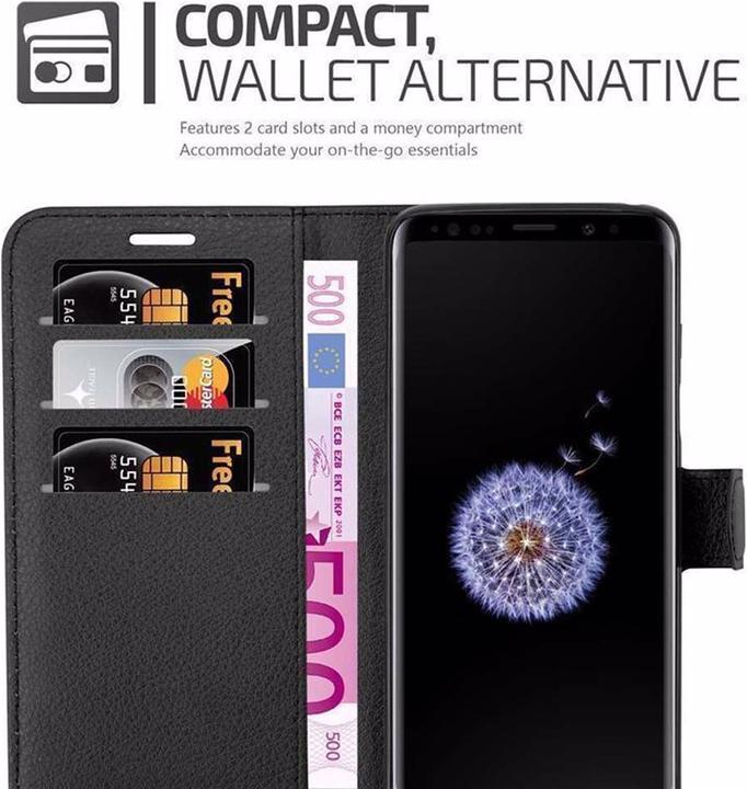 Actual product image Cadorabo Book with stand function cover (Samsung Galaxy S9+)
