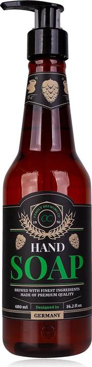 Actual product image Accentra Hand soap AC BREW in beer bottle, 330ml, fragrance: Oak & Citrus, colour: brown, VE 6/12 (Liquid soap, 330 ml)